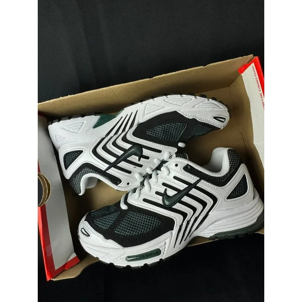 H105- SIZE 6 WOMENS NIKE AIR PEGASUS 2005 WHITE/VINTAGE GREEN-BLACK HQ5718 102 - Picture 7 of 10